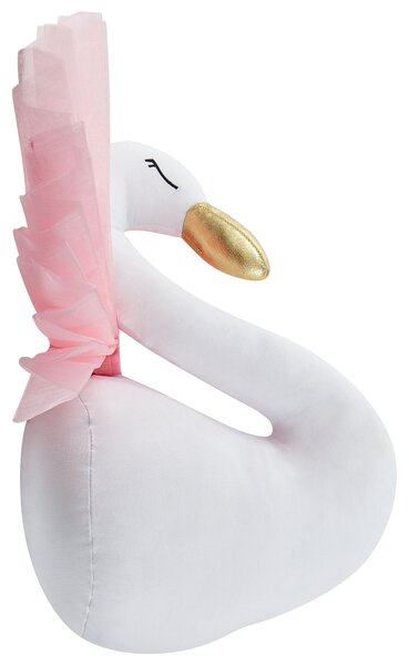 Nástěnná dekorace pro děti Labuť ODETTA Bavlna 32 cm Bílá