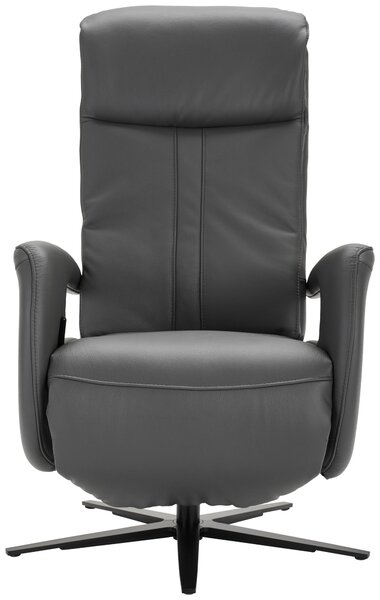 RELAXAČNÍ KŘESLO, kůže, antracitová Dieter Knoll - Relaxační křesla