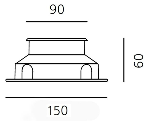 Artemide venkovní LED svítidlo Ego 90 Flat Square 3,2 W 3000K 24° zapuštěné