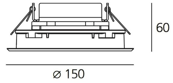 Artemide LED vestavné svítidlo Ego Flat 150 6 W 3000K kruhové