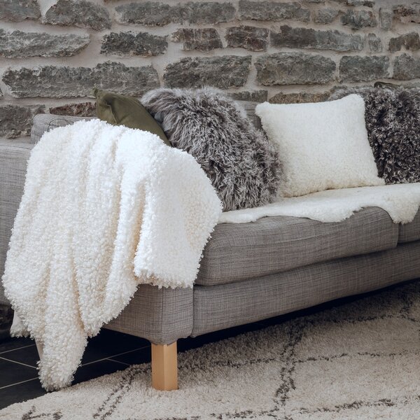 Skinnwille Home Collection Pléd Ulli Ivory, umělá kožešina, 120x180 cm
