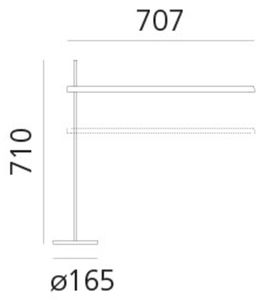 Artemide stolní LED lampa Talak Professional 12 W 3000K stmívatelná