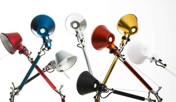 Artemide stolní lampa Tolomeo Micro Gold E14 max 6 W zlatá