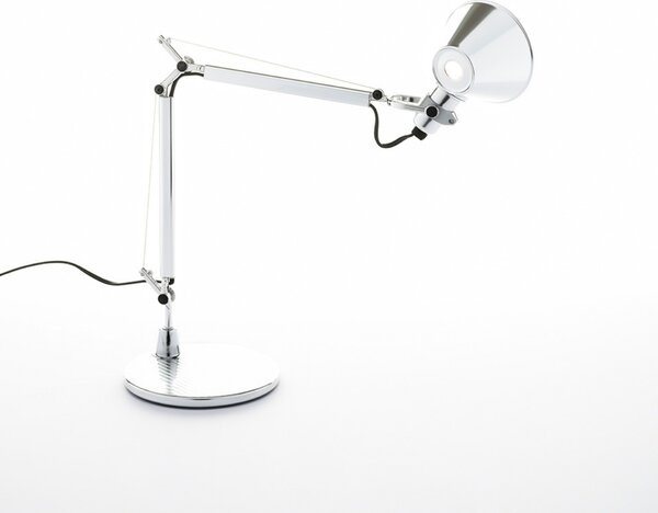 Artemide stolní lampa Tolomeo Micro E14 6W leštěný hliník