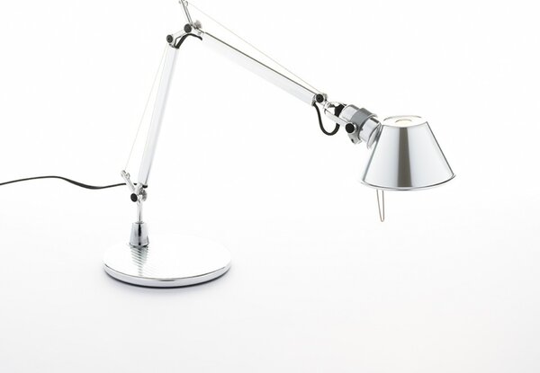 Artemide stolní lampa Tolomeo Micro E14 6W leštěný hliník
