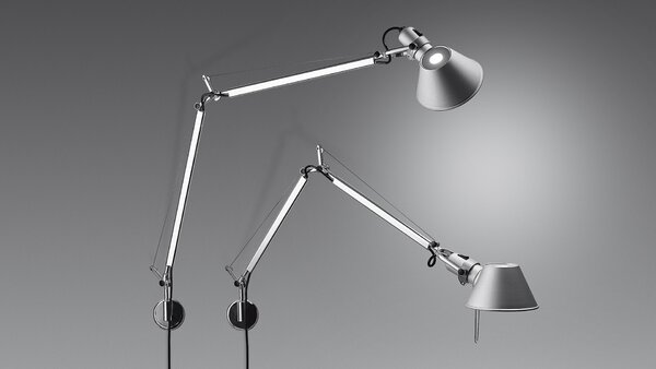 Artemide stolní/nástěnná lampa Tolomeo Mini 8 W E27 hliník bez podstavce