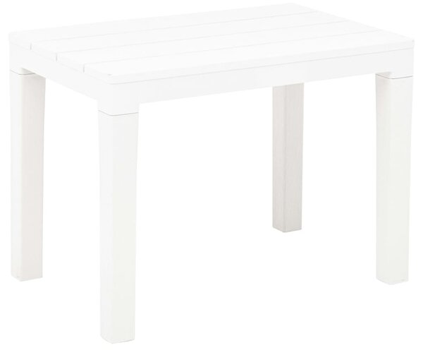 Zahradní lavice 2 ks bílé plast