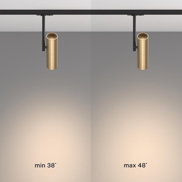 Maytoni Reflektorové svítidlo ELTI 1xGU10 pro 1F systém UNITY, v. 20,3 cm, zlaté