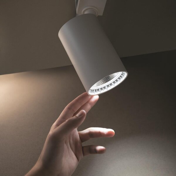 Maytoni Reflektorové LED svítidlo VUORO bílé 15W pro 1F systém UNITY, v. 16,5 cm, 3000K nestmívatelné