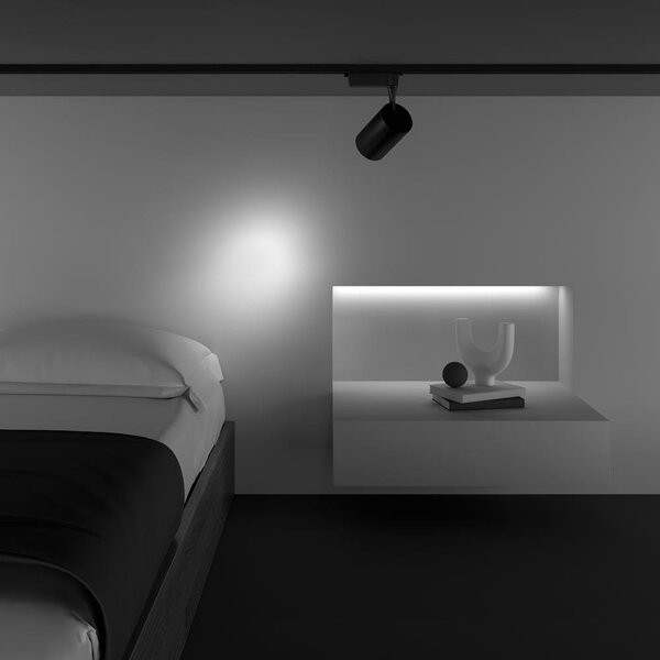 Maytoni Reflektorové LED svítidlo VUORO černé 15W pro 1F systém UNITY, v. 16,5 cm, 3000K nestmívatelné