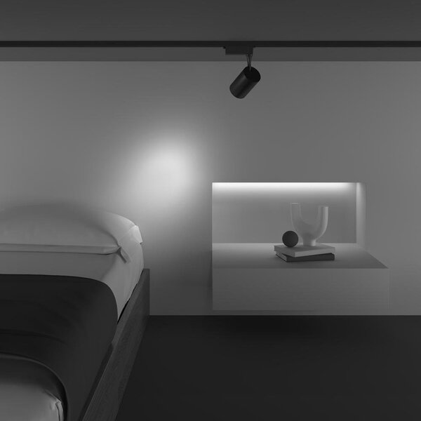 Maytoni Reflektorové LED svítidlo VUORO černé 10W pro 1F systém UNITY, v. 14,7 cm, 3000K nestmívatelné