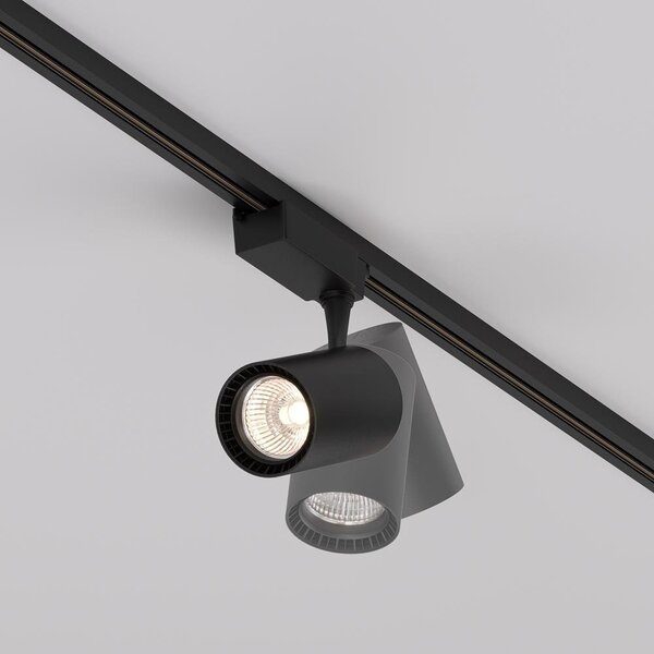 Maytoni Reflektorové LED svítidlo VUORO černé 15W pro 1F systém UNITY, v. 16,5 cm, 3000K nestmívatelné