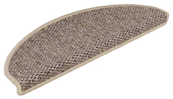 Samolepící nášlapy na schody vzhled sisal 15 ks 65x21x4 cm