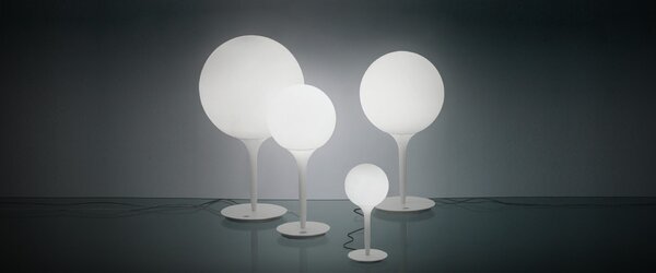 Artemide stolní lampa Castore 25 E27 max. 12 W stmívatelná