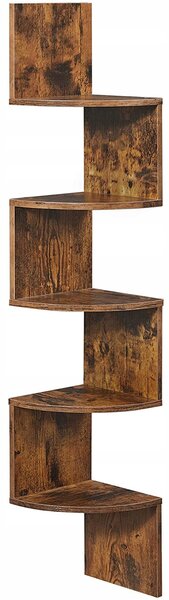 Regál Songmics Vasagle 20 cm x 127,5 cm x 20 cm odstíny hnědé