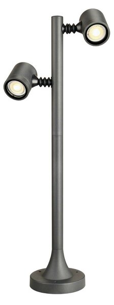 BIG WHITE SLV MYRA 2, venkovní svítidlo s trnem, dvě žárovky, LED GU10 51 mm, IP44, antracit, 18 W 233185