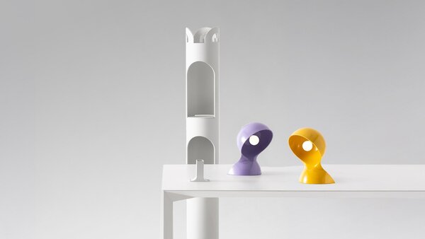Artemide stolní lampa Dalù Design Collection E14 max 6 W bílá