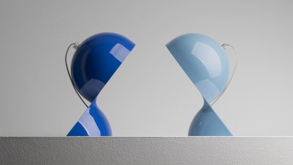 Artemide stolní lampa Dalù Design Collection E14 max 6 W bílá