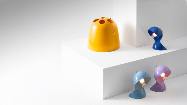 Artemide stolní lampa Dalù Design Collection E14 max 6 W bílá
