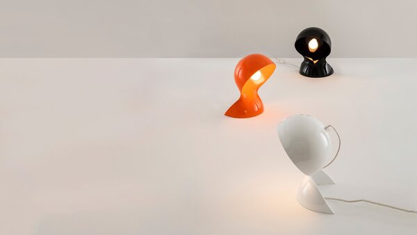 Artemide stolní lampa Dalù Design Collection E14 max 6 W bílá