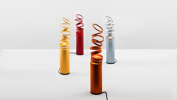 Artemide stolní lampa Decomposé Light E27 max 8 W červená