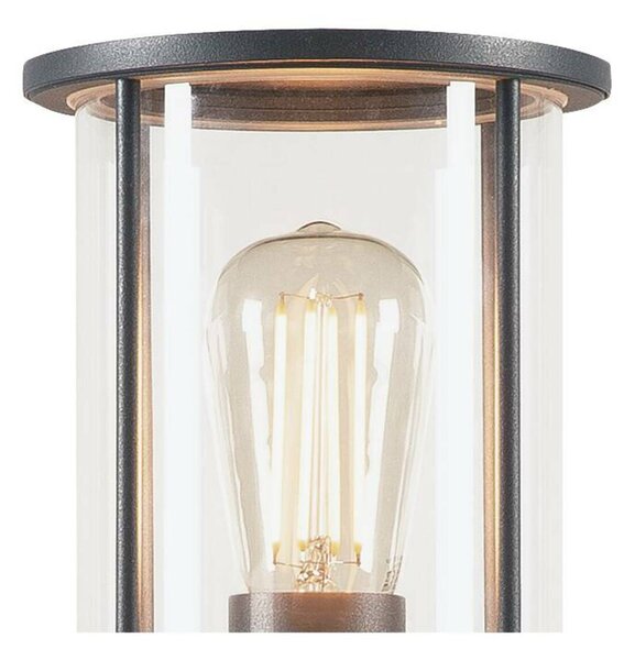 BIG WHITE SLV PHOTONIA, svítidlo pro osvětlení cest a stojací lampa, A60, kulaté, antracit, čiré sklo 232075