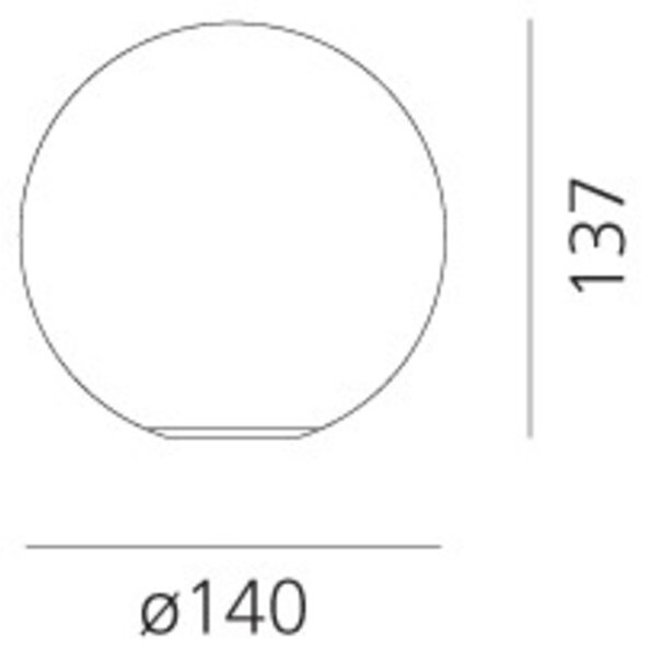 Artemide stolní lampa Dioscuri 14 E14 5 W 220-240 V
