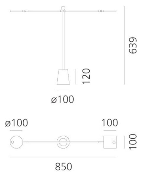 Artemide stolní LED lampa Equilibrist 12 W 3000K Design Collection