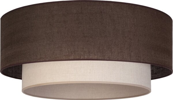 Brilagi - LED Stropní svítidlo BOHO ECO 1xE27/10W/230V pr. 40 cm hnědá/krémová
