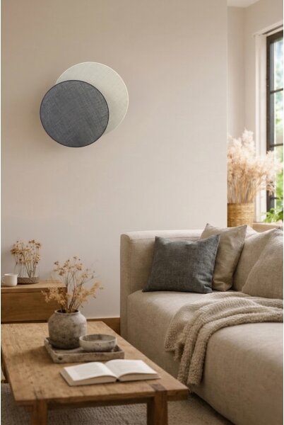 Brilagi - Nástěnné svítidlo CIRCLES 1xE27/60W/230V pr. 45 cm krémová/šedá
