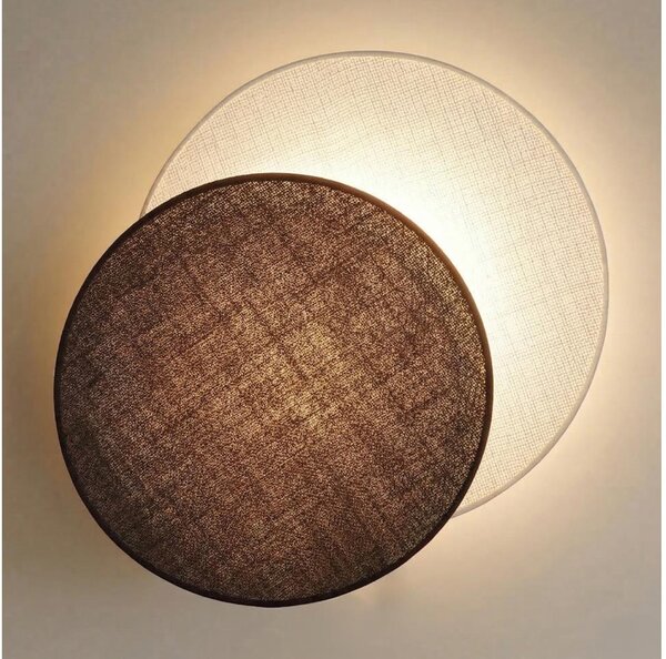 Brilagi - Nástěnné svítidlo CIRCLES 1xE27/60W/230V pr. 45 cm krémová/hnědá