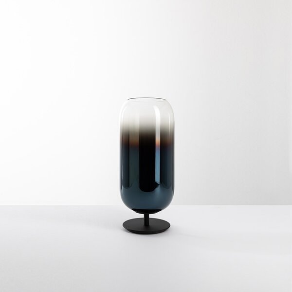 Artemide stolní lampa Gople Mini E14 max 6 W Design Collection černá/modrá