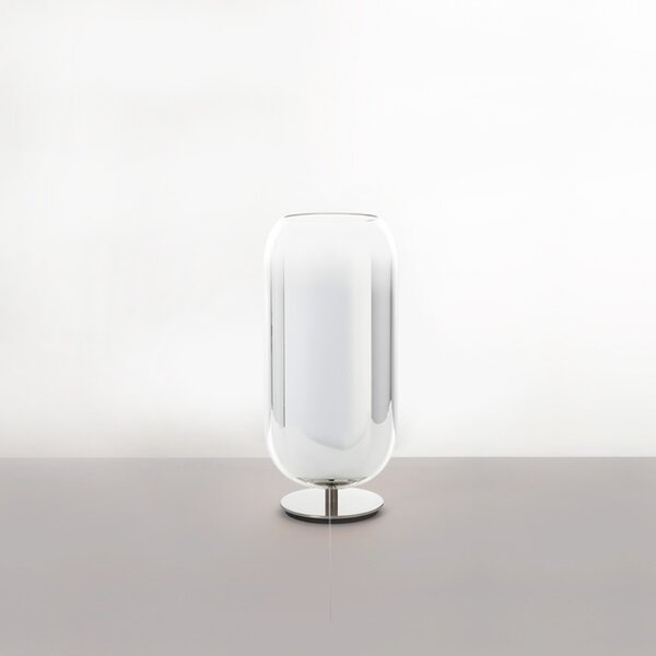 Artemide stolní lampa Gople Mini E14 Design Collection stříbrná