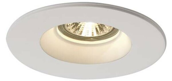 BIG WHITE SLV PLASTRA, vestavné svítidlo, QPAR51, kulaté, bílá sádra, max. 35 W 148070
