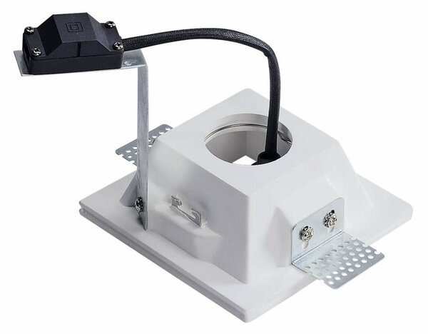BIG WHITE SLV PLASTRA, vestavné svítidlo, QPAR51, hranaté, bílá sádra, max. 35 W 148071