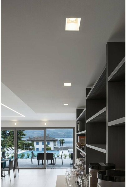BIG WHITE SLV PLASTRA, vestavné svítidlo, QPAR51, hranaté, bílá sádra, max. 35 W 148071