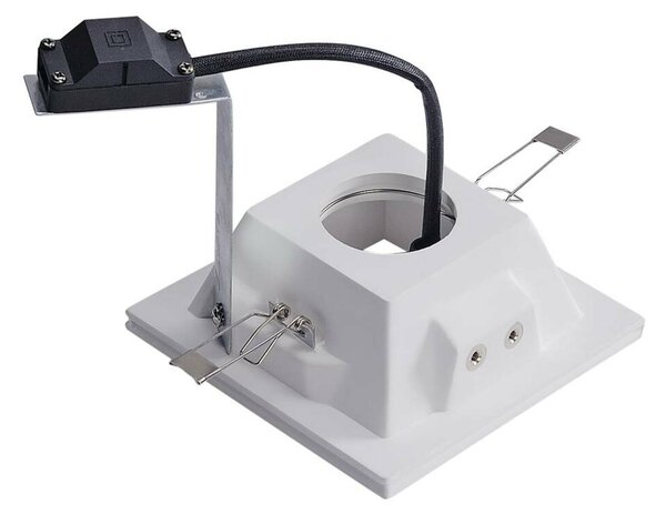 BIG WHITE SLV PLASTRA, vestavné svítidlo, QPAR51, hranaté, bílá sádra, max. 35 W 148071
