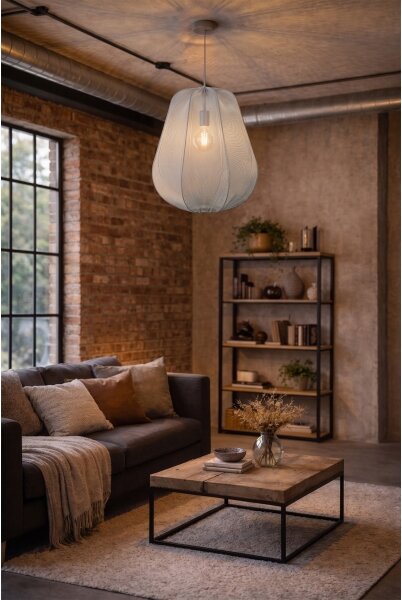 Brilagi - LED Lustr na lanku ARVEN 1xE27/8W/230V pr. 37 cm šedá
