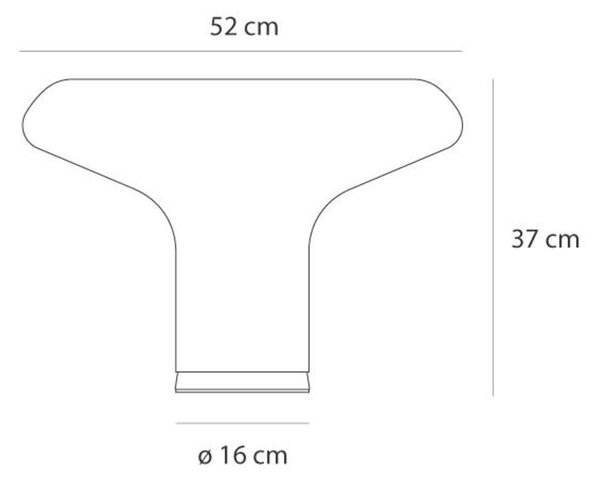 Artemide stolní lampa Lesbo E27 stmívatelná