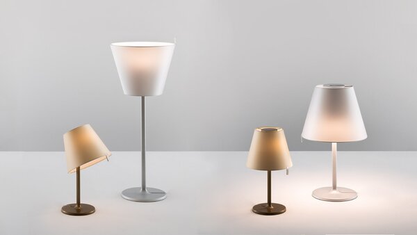 Artemide stolní lampa Melampo Notte E14 max 6 W bronz Ecrù