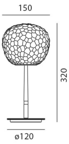 Artemide stolní lampa Meteorite 15 Design Collection E14 5W