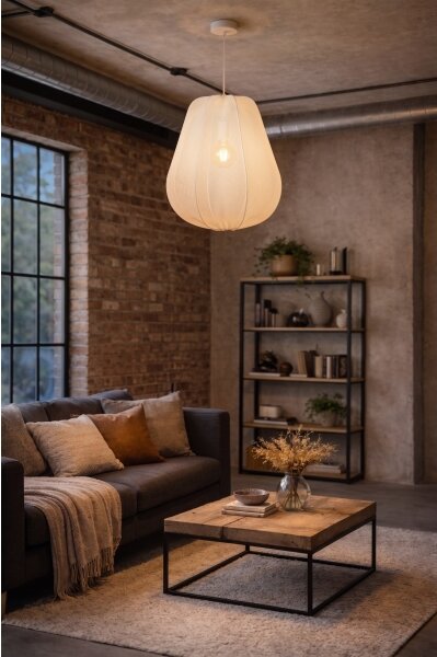 Brilagi - LED Lustr na lanku ARVEN 1xE27/8W/230V pr. 37 cm bílá