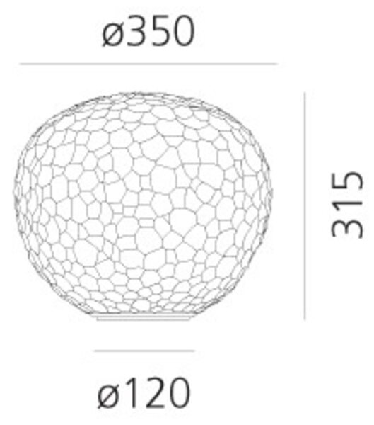 Artemide stolní lampa Meteorite 35 E27 21W Design Collection