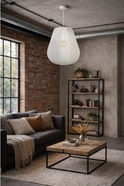 Brilagi - LED Lustr na lanku ARVEN 1xE27/8W/230V pr. 37 cm bílá