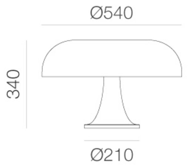 Artemide stolní lampa Nesso Design Collection 4x max 6 W E14 bílá