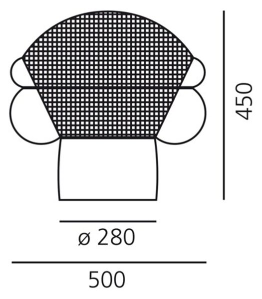 Artemide stolní lampa Patroclo E27 15 W stmívatelná