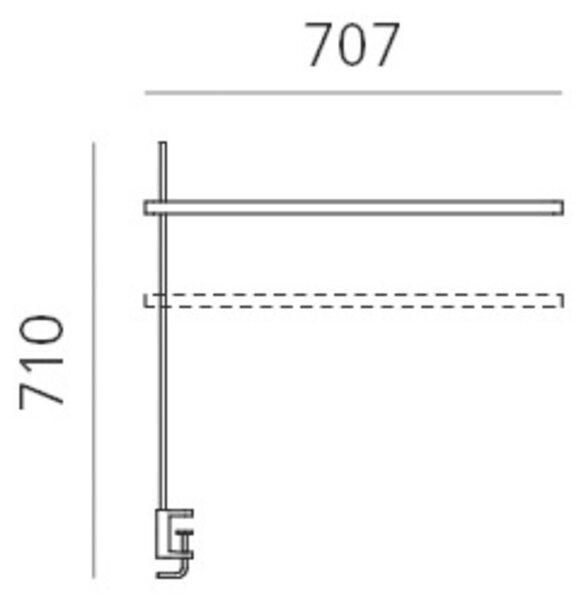 Artemide stolní LED lampa Talak Professional 12 W 3000K stmívatelná s úchytem na desku