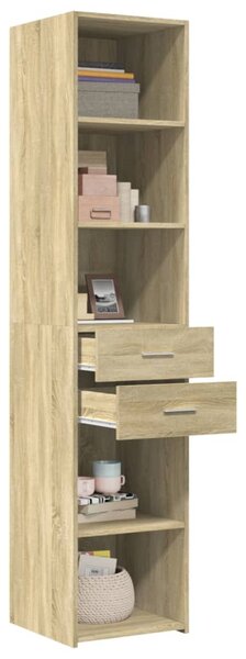 Skříň highboard dub sonoma 40 x 42,5 x 185 cm kompozitní dřevo 3281443