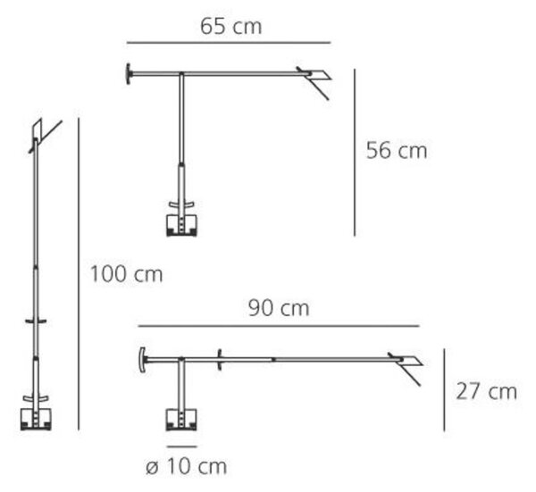 Artemide stolní lampa Tizio 35 GY6.35 max 2,5 W 220-240 V
