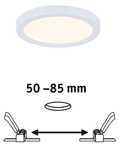 P 93031 LED vestavné svítidlo Areo VariFit IP44 kruhové 118 6,5W 3.000K bílá - PAULMANN